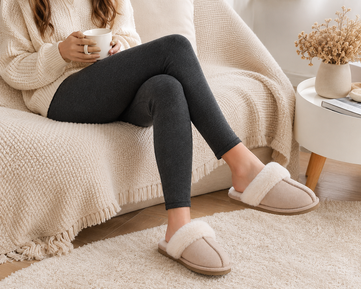 Fluffy Slippers Apricot