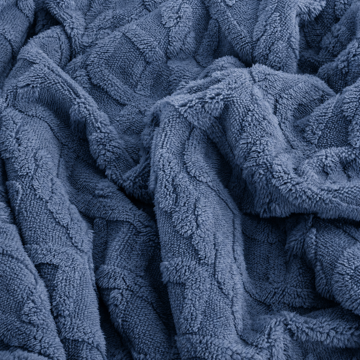 Snugly Sherpa Blanket Blue